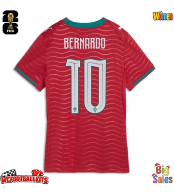 Portugal Bernardo Silva #10 Replica Home Stadium Shirt for Women World Cup 2026 Short Sleeve